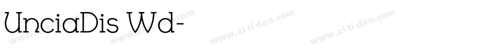 UnciaDis Wd字体转换
